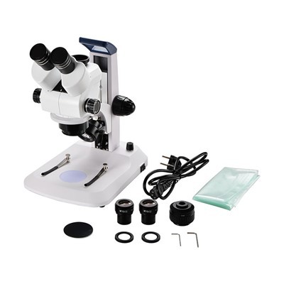 Mikroskop Stereo Trinokuler Dengan 0.5X C-mount